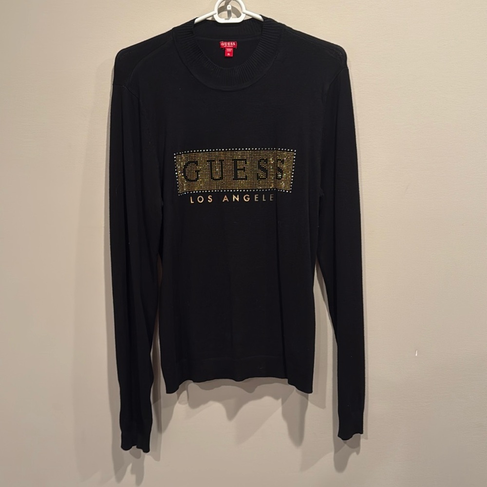 Guess - XL Black Lightweight Sweater